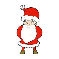 comic cartoon santa claus N8