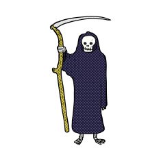 death comic cartoon