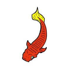 comic cartoon fish N6
