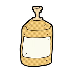 comic cartoon old squirt bottle