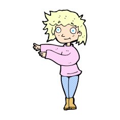 comic cartoon dancing woman N4