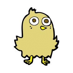 funny comic cartoon bird N5