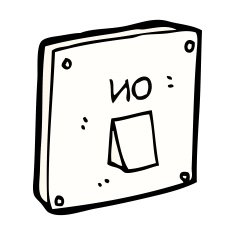 comic cartoon light switch N2