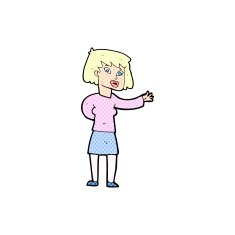 comic cartoon woman explaining N5
