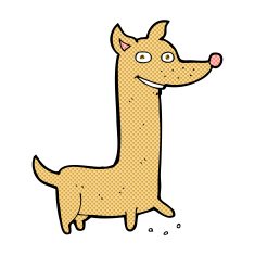 funny comic cartoon dog