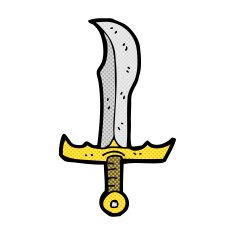 comic cartoon sword N4