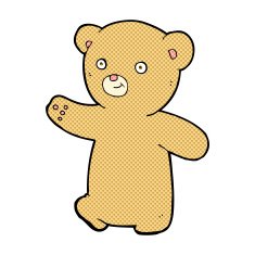 comic cartoon teddy bear N21