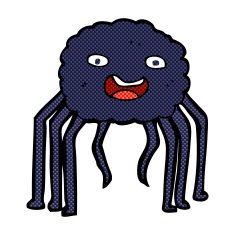 comic cartoon spider