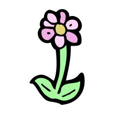 comic cartoon flower symbol N2