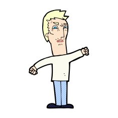 comic cartoon annoyed man N4