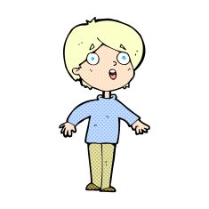 comic cartoon surprised man N5