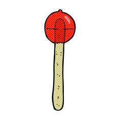 comic cartoon lollipop