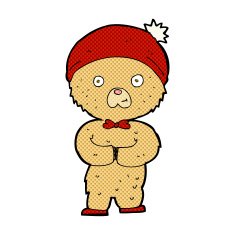 comic cartoon teddy bear N24