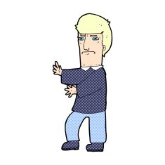 comic cartoon grumpy man