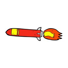comic cartoon missile N2