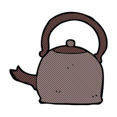 Comic cartoon old kettle free image download