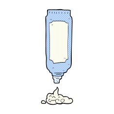 comic cartoon lotion N2