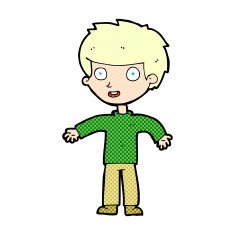 comic cartoon happy man N11