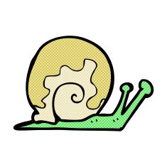 comic cartoon snail N3