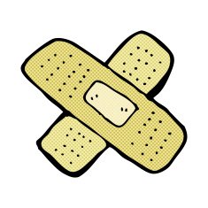 comic cartoon plaster