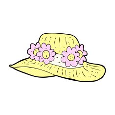 comic cartoon summer hat N2