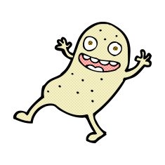 comic cartoon potato