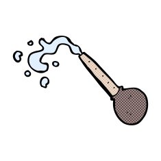 comic cartoon pipette