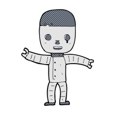 comic cartoon robot N8