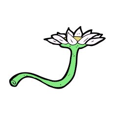 comic cartoon flower N22