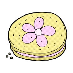 comic cartoon biscuit