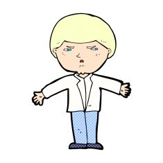 comic cartoon annoyed man N5