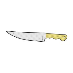 comic cartoon kitchen knife N5