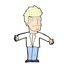 comic cartoon confused man N3