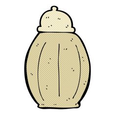 comic cartoon old jar