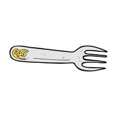 comic cartoon fork N3