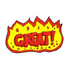 comic cartoon great symbol