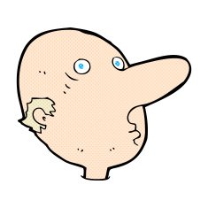 comic cartoon balding man