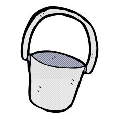comic cartoon bucket N2