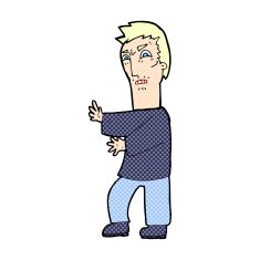 comic cartoon angry man N6