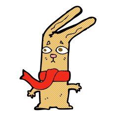 comic cartoon rabbit N6