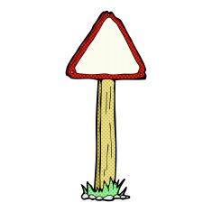 comic cartoon signpost