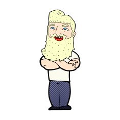 comic cartoon proud man N3