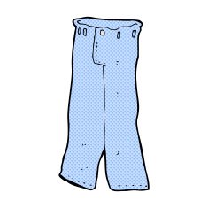 comic cartoon pair of jeans N2