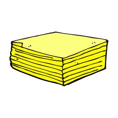 comic cartoon note pads