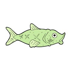 comic cartoon fish N9