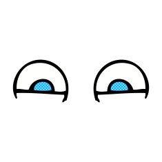 comic cartoon eyes N3