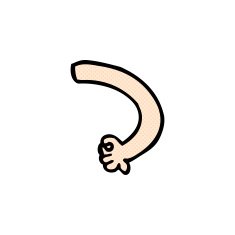 comic cartoon arm N6