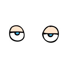 comic cartoon eyes N6