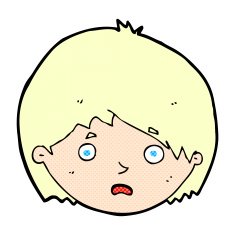 comic cartoon unhappy boy N3