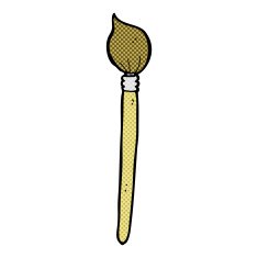 comic cartoon artist's brush N2